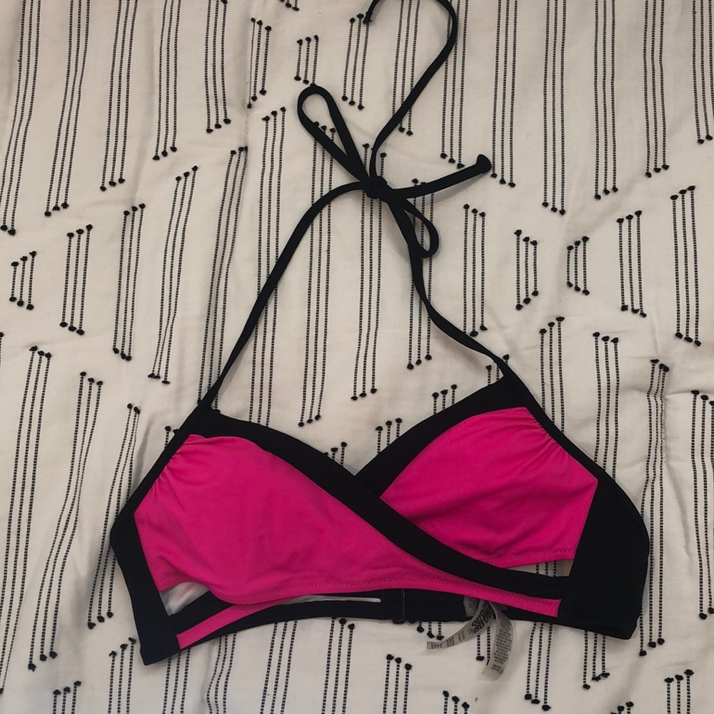 PINK Crossover Bikini Top